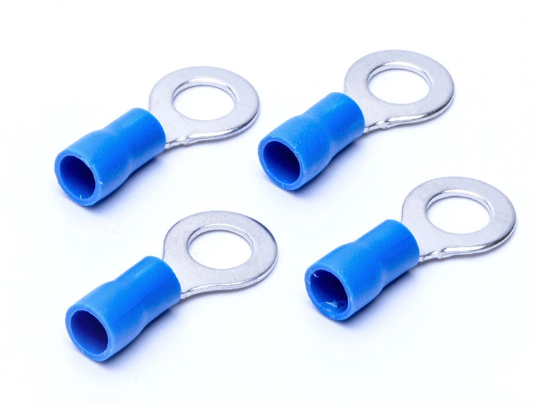 China Manufacturer Electrical Cable Lugs Wire Termination Crimp Copper Round Ring Insulated Terminal Connectors
