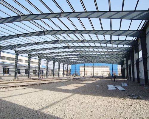 Light Steel Structure for Prefabricated Metal Customized Construction Factory Portal Frame Processing Workshop Building